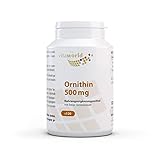 vitaworld L-Ornithin 500 mg, Vegan, 120 Kapseln