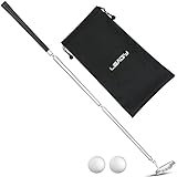LEAGY Beste Tragbare Weiß Zink-Legierung Golf Rechte Hand Keil & 2 Golf Ball & 1 Golf Bag (rechts)