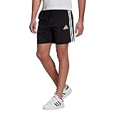 adidas Mens AEROREADY Essentials Chelsea 3-Streifen Shorts, Black/White, M