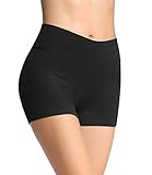 4How Damen Tights Shorts Sport Kurze Hosen Radlerhose Laufshorts Fitness Yoga Tanzen Shorts Sportshorts Hotpants Sommer Unterrock...