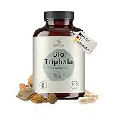BIO Triphala Kapseln, 1200 mg Tagesdosis hochdosiert, rückstandskontrolliert, deutsche Herstellung, vegan, laktose- & glutenfrei,...