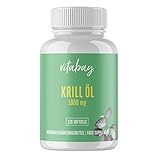 Vitabay Neptune Krillöl 1000 mg • 120 Softgels • Apothekenqualität • Hochdosierte Premium Fettsäuren (EPA und DHA) &...