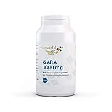 GABA hochdosiert 1000mg je Kapsel - 120 vegane Gamma-Aminobuttersäure Kapseln - ohne unerwünschte Zusätze, glutenfrei und...