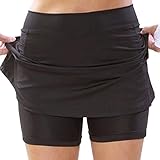 FDEETY Damen-Tennisröcke mit Taschen Athletic Golf Skort Activewear Eingebaute Shorts für Sport Running Gym Training (S,...