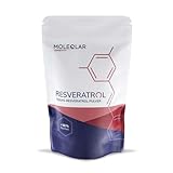 MoleQlar Resveratrol Pulver - Nahrungsergänzungsmittel aus innovativer Hefefermentation - 500mg Resveratrol pro Portion - über...