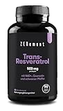 Trans-Resveratrol, 500 mg pro Kapsel, 90 Kapseln | mit NAD+, Quercetin und Piperin | Anti-Aging, Gesundes Altern, Antioxidant |...