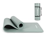 MSPORTS Gymnastikmatte Premium inkl. Tragegurt + Übungsposter + Workout App I Hautfreundliche Fitnessmatte 190 x 100 x 1,5 cm -...