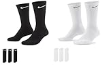 Nike Unisex Trainingssocken Everyday Cushioned Crew Socks SX7664 6 Paar, Artikel:-100 white, Größe:42-46
