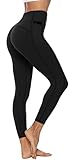 Persit Sporthose Damen, Sport Leggins für Damen Yoga Leggings Yogahose Sportleggins Schwarz-Size 36/38 (Herstellergröße: S)