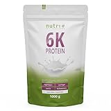 Nutri + Protein Pulver Neutral 1 kg - 85% Eiweiß - zuckerfrei + fettfrei - Proteinpulver ohne Süßstoff, Geschmack - ideal zum...