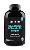 Glucosamin & Chondroitin Hochdosiert, 365 Kapseln mit MSM, Boswellia, Bambus und Quercetin - trägt zu einer normalen...
