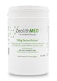 Zeolith MED Detox-Pulver 700g, von Ärzten empfohlen, Apothekenqualität, laboranalysiert, zur Entgiftung und Entschlackung