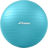 Trideer Dicker Gymnastikball, Anti-Burst Pilates Ball, 45-85 cm sitzball büro，für Balance, Yoga als Fitness Kleingeräte und...