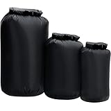 Lixada 3 Stück Dry Bag 8l, 40l und 70l,wasserdichter Packsack Roll Top Dry Sack Tragbarer Trockensack zum Kajakfahren Boot...