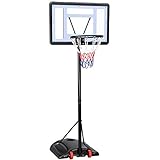 Yaheetech Basketballkorb mit Rollen Basketballständer Basketballanlage Standfuß mit Wasser oder Sand Höheverstellbar 219 bis...