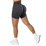 RXRXCOCO Damen Scrunch Butt High Waisted Push Up Kurze Sporthose Nahtlos Booty Gym Sport Shorts Laufhose Radlerhose Kriegsmarine...