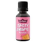 GymQueen Tasty Drops, Butterkeks, Flavour Drops ohne Kalorien, 30ml