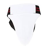 EVTSCAN Herren Leistenschutz, Herren Box Leistenschutz Stoßdämpfender Taekwondo Karate Jockstrap Sanda Crotch Protector(XL)