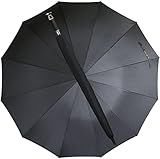 La Farrell Regenschirm XXL, Stockschirm, Golfschirm, Automatik, groß, schwarz, mit Schutzhülle, Ø ca.120 cm, für 2 Personen,...