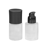 2 Stück 30 ml gehobene leere Milchglas-Pump-Flasche für flüssige Grundierung, Behälter für Make-up, Kosmetik,...
