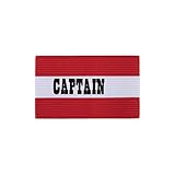 Champion Adult Soccer Captains Arm Band Red-White Seams Double Stitched New