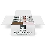 Amazon-Marke: Amfit Nutrition Zuckerarme & Proteinreiche Riegel, Keks- und Sahnegeschmack, 60 g, 12er-Pack