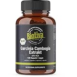 Garcinia Cambogia Extrakt Bio hochdosiert 120 Kapseln - 2 Monatsdosis - vegan - Malabar Tamarinde - hergestellt und kontrolliert...