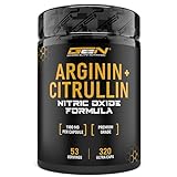 L-Arginin + L-Citrullin - 320 Kapseln - 1100 mg pro Kapsel - Citrullin + Arginin Base im 1:1 Verhältnis - Premium Aminosäuren -...