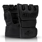 MADGON Premium MMA Handschuhe für Kampfsport, Grappling, Sparring, Krav MAGA, Muay Thai, Boxsack, Pratzen für Männer und Frauen