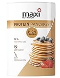 MaxiNutrition Protein Pancakes Teigmischung mit 58% Eiweiß, 400g - fast ungesüßt, für süße und herzhafte Pfannkuchen, 29g...