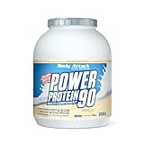 Body Attack POWER PROTEIN 90 - Vanille - 2kg Dose - Mehrkomponenten Protein Pulver, Made in Germany - Mit BCAA, Vitaminen &...
