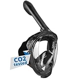 Khroom Schnorchelmaske für Erwachsene und Kinder - Seaview BC | CO2 sichere Vollmaske | Schnorhelset Alternative | Tauchmaske...