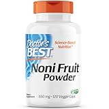 Doctor's Best, Noni Fruit Powder, 650mg, 120 vegane Kapseln, Laborgeprüft, Glutenfrei, Sojafrei, Vegetarisch