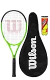 Wilson Blade Feel XL 106 Tennisschläger, komplette Schutzhülle und 3 Tennisbälle