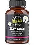 Glucomannan hochdosiert Bio 150 Kapseln - Konjak-Wurzel - Trägt im Rahmen einer kalorienarmen Ernährung zum Abnehmen bei - ohne...