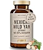 Wild Yam Kapseln - 1000 mg Tagesdosis - 20% Diosgenin (200 mg) - Original Mexican Wild Yamswurzel - Laborgeprüfte Qualität -...