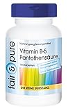 Fair & Pure® - Vitamin B5 Tabletten 200mg Pantothensäure - 180 Tabletten - vegan - ohne Magnesiumstearat