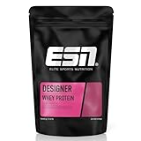 ESN, Designer Whey Protein Pulver, Vanilla, 1 kg, Bis zu 23 g Protein pro Portion, Ideal zum Muskelaufbau und -erhalt, geprüfte...