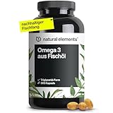 Omega 3 – 365 Kapseln – 2000mg Fischöl pro Tagesdosis – mit EPA und DHA in Triglycerid-Form – Laborgeprüft, aufwendig...