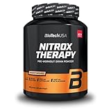 BioTechUSA Nitrox Therapy | Mit Vitamin B6, Magnesium und Koffein | 16 Wirkstoffe | Glutenfrei, Laktosefrei, 680 g, Pfirsich