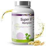 Vita2You Super B Komplex - 120 Kapseln - Hochdosiert - Vitamin B1, B2, B3, B4, B5, B6, B7, B8, B9, B12 - Vitamin B Komplex -...