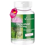 Mariendistel Extrakt 750mg - 180 vegane Tabletten - 80% Silymarin - Hochdosiert | Vitamintrend®