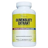 Olivenblatt Extrakt 650, 180 vegane Kapseln, hochdosiert mit 650 mg, Olivenblattextrakt mit 20% Oleuropein 130 mg