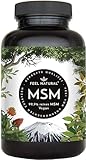 MSM Tabletten - 2000mg MSM (Methylsulfonylmethan) je Tagesdosis - 365 Tabletten (6 Monate) - Mit natürlichem Vitamin C aus...