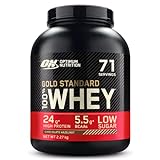Optimum Nutrition Gold Standard 100% Molkenproteinpulver für Muskelaufbau und -regeneration mit natürlich vorkommendem Glutamin...