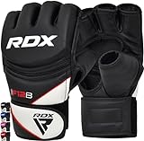 RDX Profi MMA Handschuhe Grappling Sparring Training, Maya Hide Leder, Kickboxen Kampfsport Gepolstert Gloves, Muay Thai Boxsack...