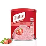 SlimFast Milchshake Pulver Erdbeere I Kalorienreduzierter Diät-Shake mit hohem Eiweißanteil für eine gewichtskontrollierende...