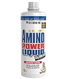 WEIDER Amino Power Liquid, Flüssige Aminosäuren hochdosiert, Amino Liquid mit allen neun Essentiellen Aminosäuren (EAA) und...