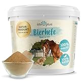 Ida Plus - Reines Bierhefe-Pulver - 3 kg - 100% Naturprodukt für Hunde, Katzen & Pferde - Futterergänzung für glänzendes Fell...