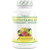 Multivitamin A-Z - 365 Tabletten (12 Monate) - 32 aktive Inhaltsstoffe - Kombination aus Mineralien + Aminosäuren +...